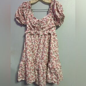 Altar'd State Pink Floral Mini Dress